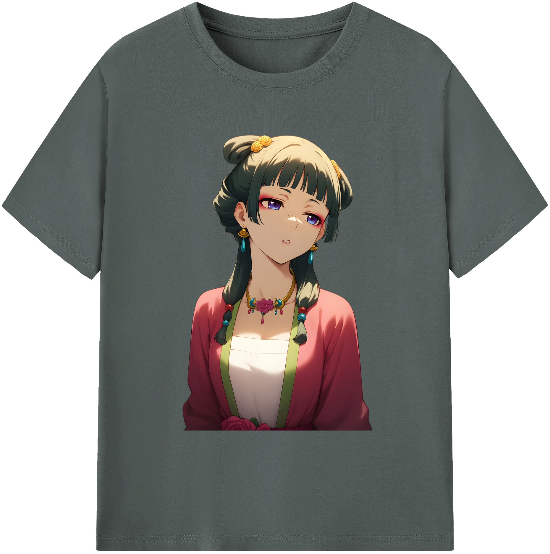 （画像用） 薬屋のひとりごと The Apothecary Diaries 綿100％ メンズ半袖Tシャツ｜肌触りやわらか＆通気性
